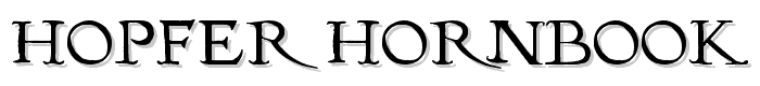 Hopfer Hornbook font